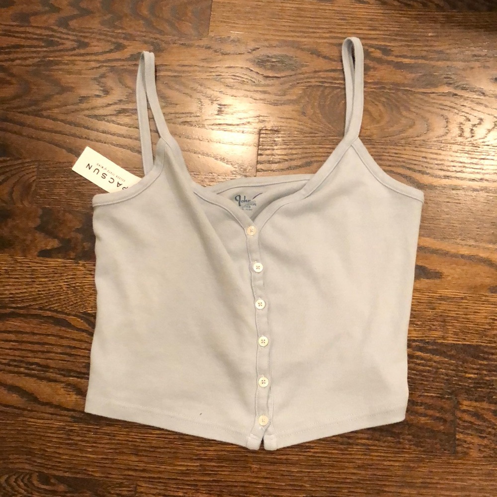 PacSun Button Tank Top